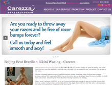 Tablet Screenshot of carezzaspa.com